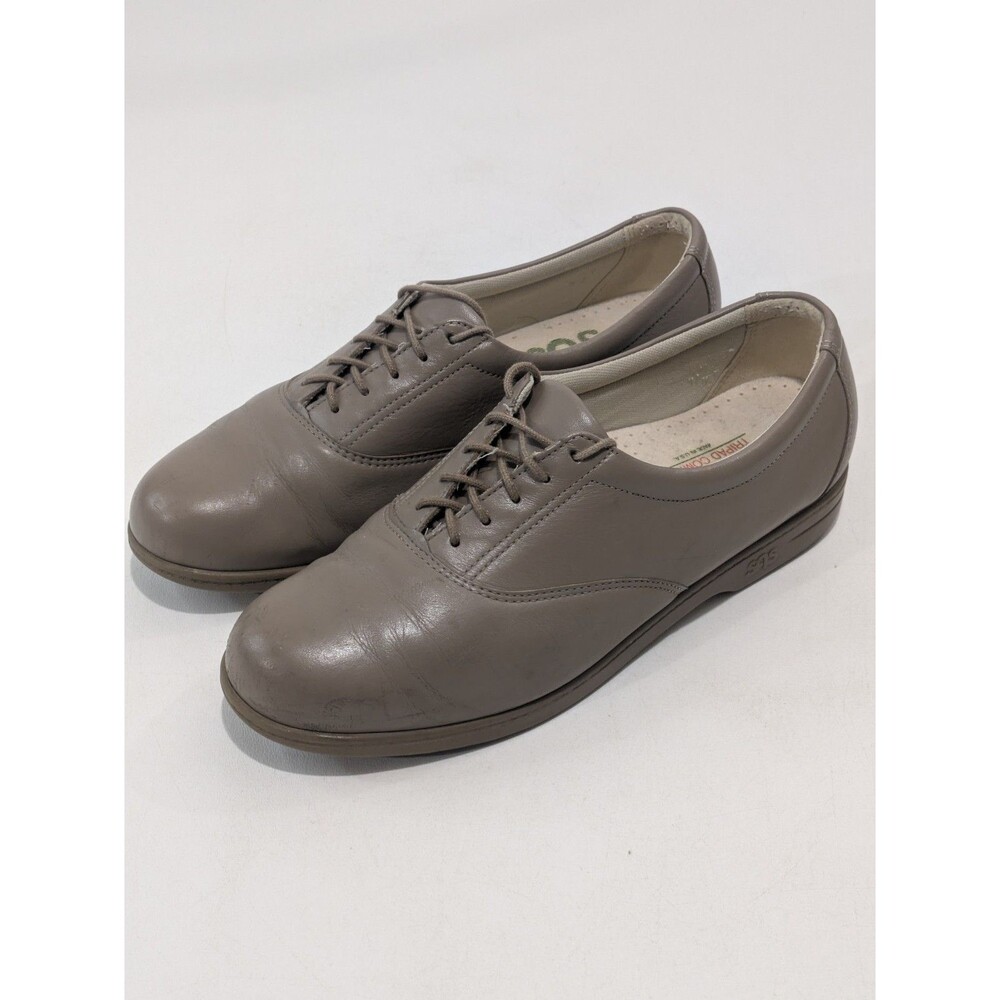 SAS Free Time Walking Shoes Taupe Leather Women's 10.5